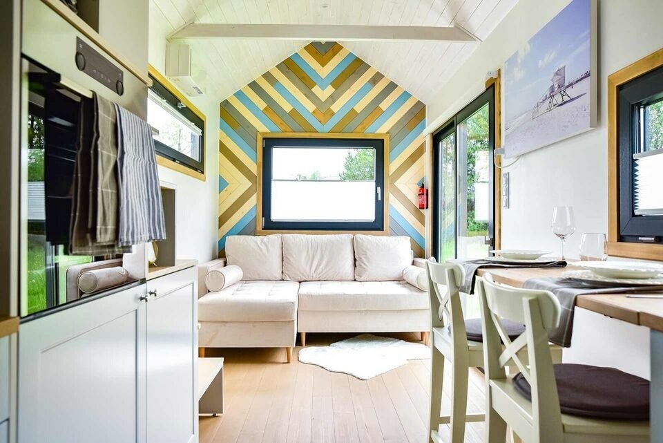 meubles au choix pour une petite maison en bois mobile tiny house